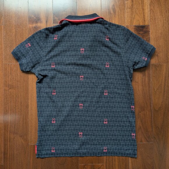 Psycho Bunny Polo Shirt Size 4 All Over Print - Picture 7 of 7